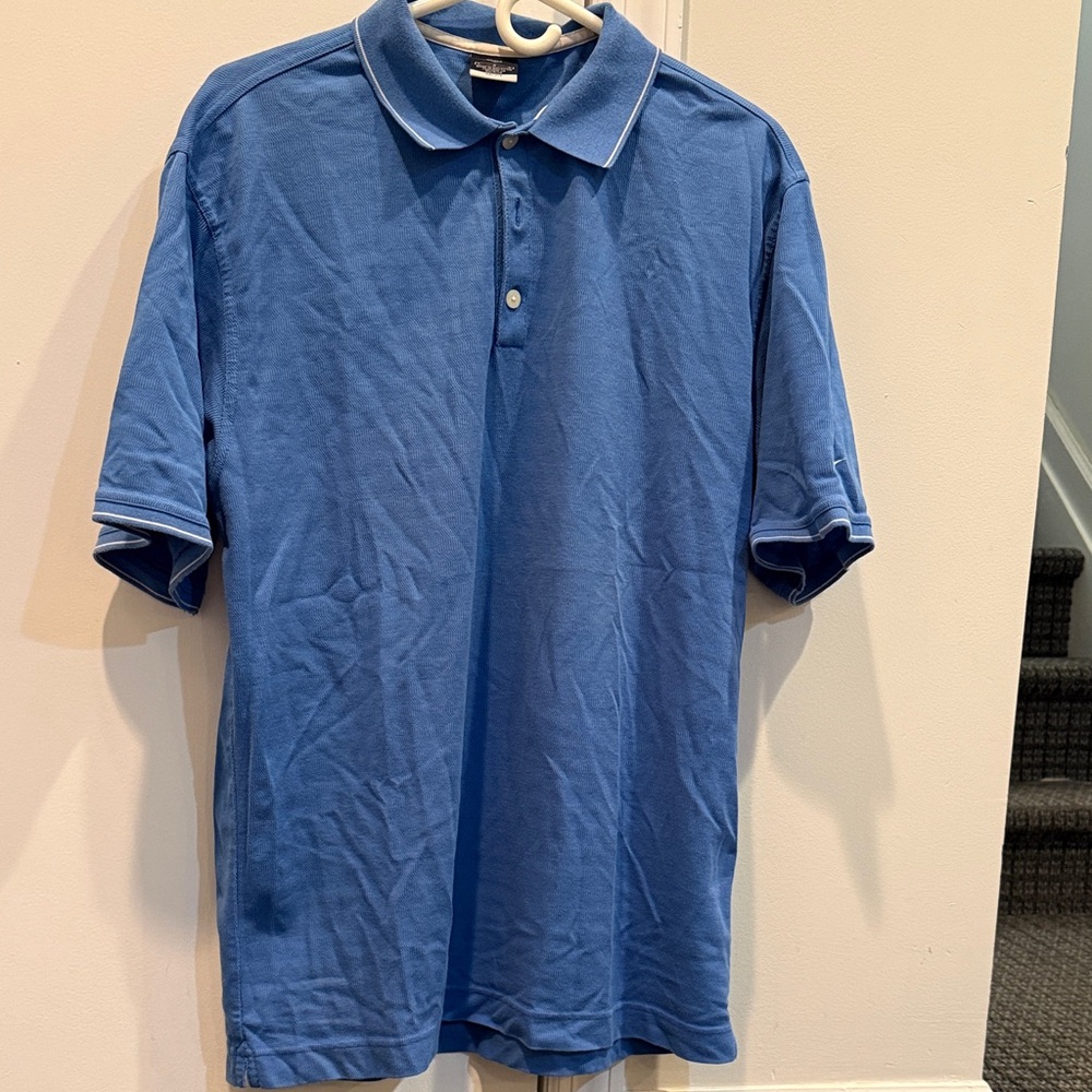 Nike Classic Blue Polo Shirt. Size large